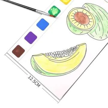 Pocket Watercolor Painting Book for All Ages - 21 Pages