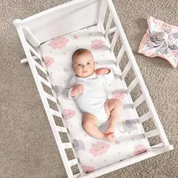 TILLYOU Baby Bassinet Sheets for Girls Boys, Fit for Hourglass Oval Rectangle Bassinet Mattress Shee...