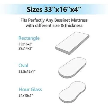 TILLYOU Baby Bassinet Sheets - Soft & Stylish Design