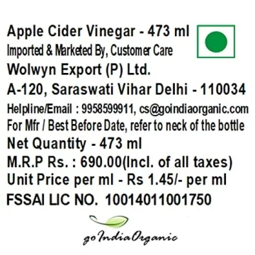 Bragg Organic Apple Cider Vinegar Raw Unfiltered 2-Pack