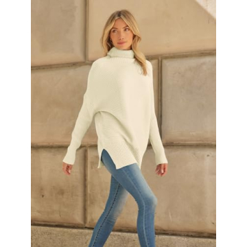Stylish LILLUSORY Turtleneck Knit Tunic for Winter