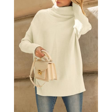 Stylish LILLUSORY Turtleneck Knit Tunic for Winter