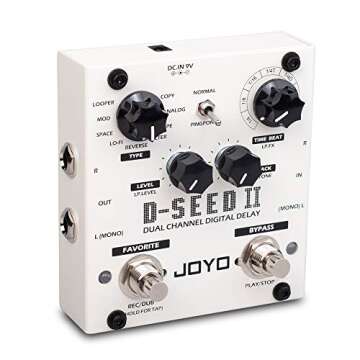 JOYO D-SEED-II Stereo Looper & Delay Pedal for Guitar