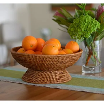 Kouboo La Jolla Rattan Fruit Bowl for Elegant Homes