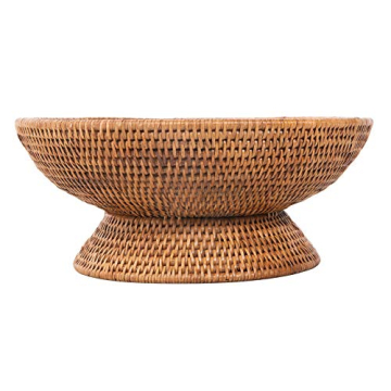 Kouboo La Jolla Rattan Fruit Bowl for Elegant Homes