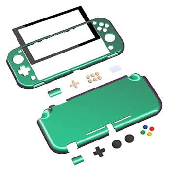 eXtremeRate PlayVital Glossy Chameleon Protective Case for Nintendo Switch Lite with Screen Protecto...
