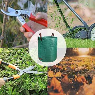 PHYEX 132 Gallon Gardening Bags - Durable Yard Waste Solution