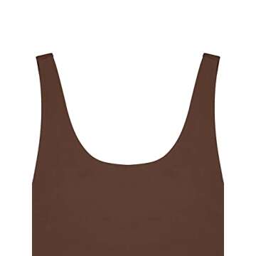 Sexy Scoop Neck Backless Bodysuit for Women