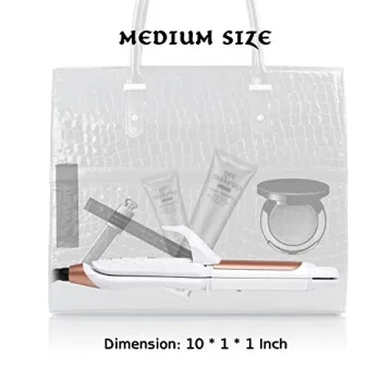 AmoVee Travel Curling Iron, 2-in-1 Straightener and Curler