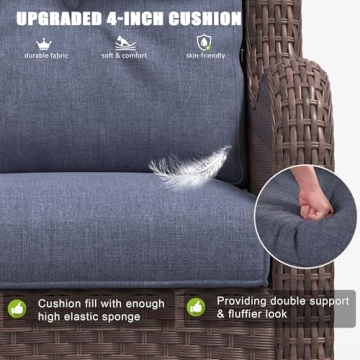 LayinSun 6 Pieces Outdoor Patio Furniture Set for Your Space