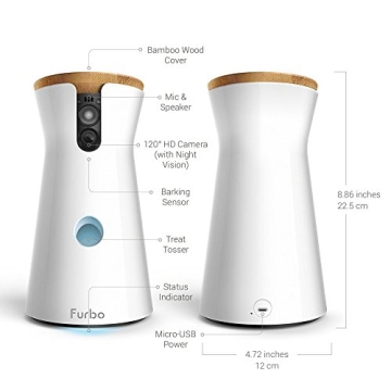 Furbo Dog Camera 2 Pack Treat Tossing HD WiFi Pet Camera