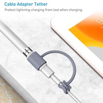 Fintie 2 Pack Silicone Grip Holders Compatible with Apple Pencil Pro, Apple Pencil (USB-C / 1st / 2nd Generation), Ergonomics Protective Skin Sleeve Case Accessories, Lavender Gray