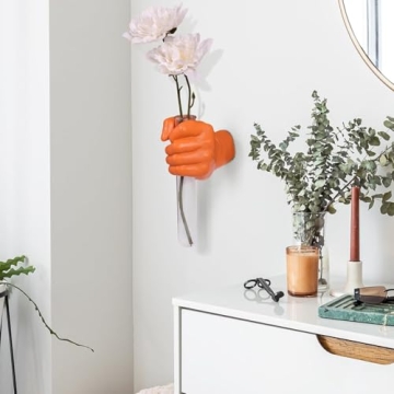 XYQXYQ Creative Wall Hanging Sculpture with Test Tube Vase