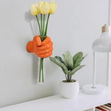 XYQXYQ Creative Wall Hanging Sculpture with Test Tube Vase