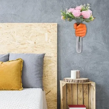 XYQXYQ Creative Wall Hanging Sculpture with Test Tube Vase