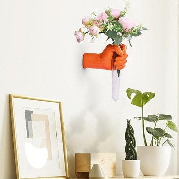 XYQXYQ Creative Wall Hanging Sculpture with Test Tube Vase