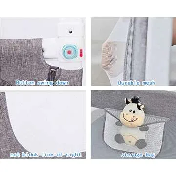 Safe & Durable Lsbod Bed Rail for Toddlers - 59" L X 27" H