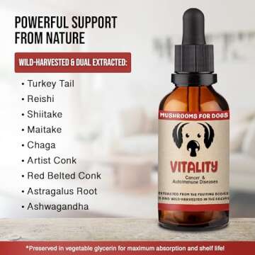 MycoDog Vitality - Powerful Mushroom Tincture for Dogs