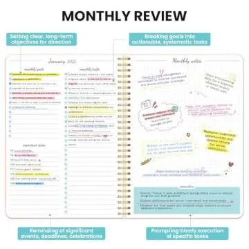 Monthly Planner 2025-2026, 18 Months Planner Calendar 2025-2026, January 2025 - June 2026, 7" x 10", 25-26 Monthly Calendar, Perfect for School Office Home Planning-Pink