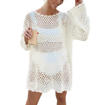 Prinbara Crochet Cover Up for Women - Stylish Beach Dress