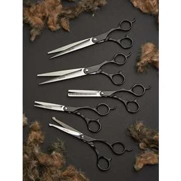 Andis Straight Shears, Right-Handed, Professional Dog and Cat Grooming