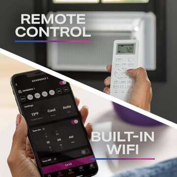 GE Profile 6150 BTU Smart Window Air Conditioner (Renewed) Bundle with 3 Year CPS Enhanced Protection Pack