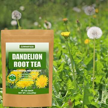 Natural Dandelion Root Tea Bags - Premium Herbal Tea