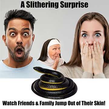 Original Realistic Rubber Snake Prank Gift for Kids