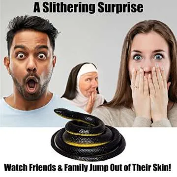 Original Realistic Rubber Snake Prank Gift for Kids