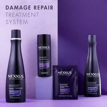 Nexxus Keraphix Damage Repair Pre-Wash Treatment Cream for Damaged Hair With Keratin Protein & Black Rice 6 oz