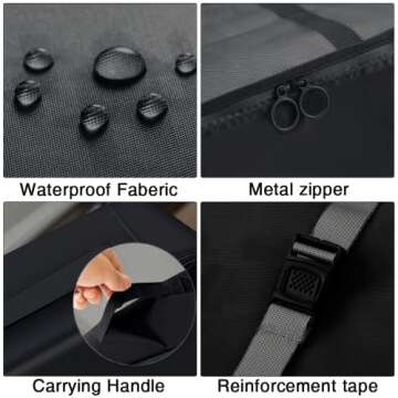 Blibly Packing Cubes for Suitcase, 9 PCS Lightweight Travel Luggage Organizers Set, Waterproof Luggage Packing Cubes for Travel Accessories(Black)