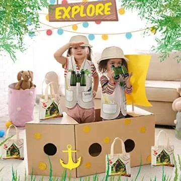 Explore with Haysandy 48 Pcs Kids Explorer Costume Set