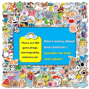 200PCS Cute Waterproof Stickers for All Ages
