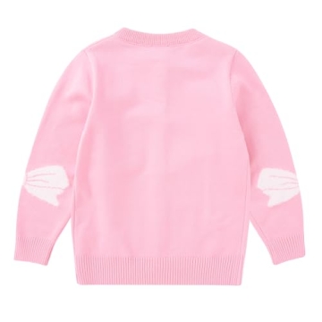 ZEROFEEL Toddler Sweater with Bow-Knot Heart Print