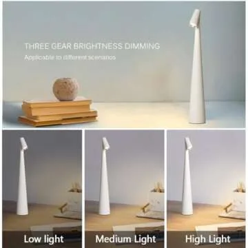 Elegant eypid Cordless Table Lamp with Brightness Levels