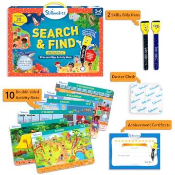Skillmatics Preschool Learning Activity - Search and Find Megapack Educational Game, Perfect for Kid...