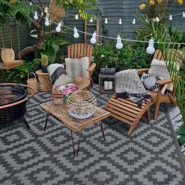 Stylish 5x8 Waterproof Outdoor Rug - SAND MINE