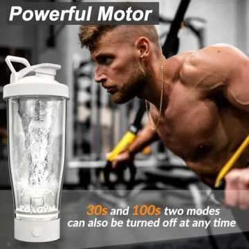 Electric Protein Shaker Bottle, 24 oz USB Rechargeable Blender Bottles, Shaker cups for Protein Mixes with BPA Free, Blender Replacement Parts, Made with Tritan Portable Blender Cup for Protein Shakes