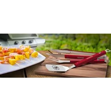 YouTheFan NFL San Francisco 49ers Spirit Series 3-Piece BBQ Set - Stainless Steel Quality