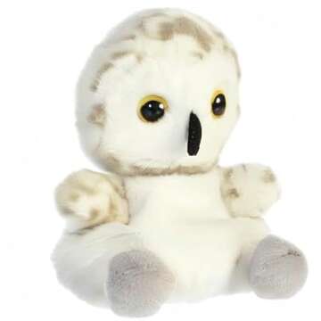 Aurora® Adorable Palm Pals™ Sasha Owl™ Stuffed Animal - Pocket-Sized Play - Collectable Fun - Gray 5 Inches