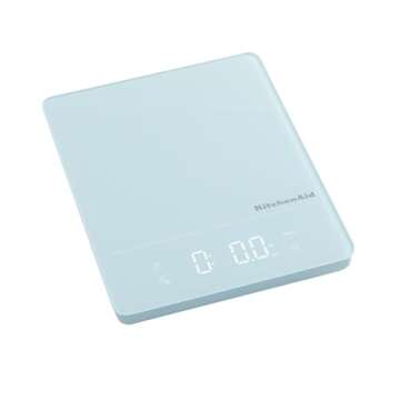 KitchenAid KQ913MW Digital Waterproof (IPx7) Kitchen and Food Scale, LED readout, 11 Pound Max Capacity, Mineral Water