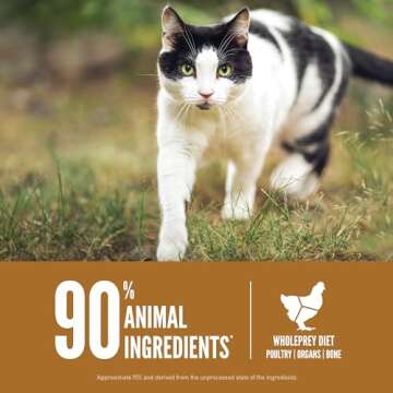 ORIJEN Original Cat, Grain Free Dry Cat Food for All Life Stages, with WholePrey Ingredients, 4lb