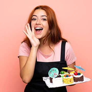 Patelai 48 Pieces Drink Umbrellas Cocktail Picks Hawaiian Multi Color Drink Umbrellas Tropical Paper Umbrella Cupcake Topper for Party Supplies (Classic Style)