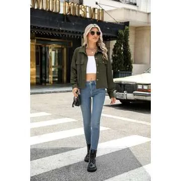 Stylish Women's Cropped Corduroy Shacket for All Seasons