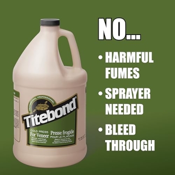 Titebond Cold Press Veneer Glue, Strong Adhesive for Woodworking