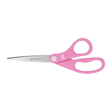 Westcott Pink Ribbon Scissors for Crafting and Office Use