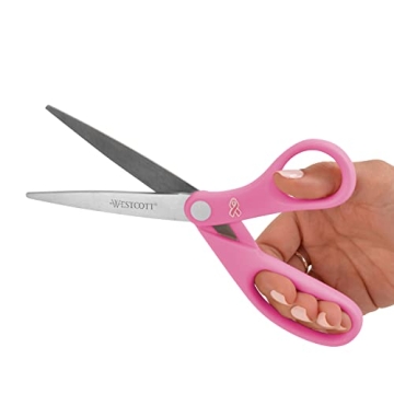 Westcott Pink Ribbon Scissors for Crafting and Office Use