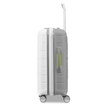 Samsonite Freeform Hardside Expandable Luggage with Spinners, White/Grey, 2PC SET (Carry-on/Large)