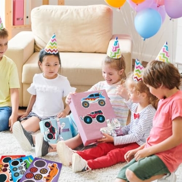 24 Sheets Make Your Own Monster Truck Stickers for Kids