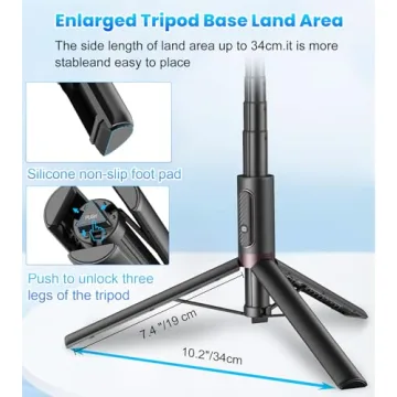 TONEOF 67" Selfie Stick Tripod for iPhone/Android